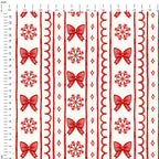 Christmas Snowflake Coquette Fabric