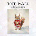 TOTE Panel Christmas Squirrel TP-830