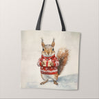TOTE Panel Christmas Squirrel TP-830