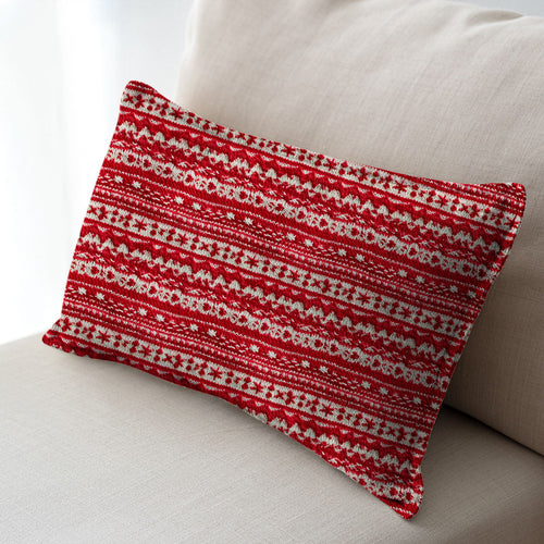 Christmas Sweater Red Knit Fabric
