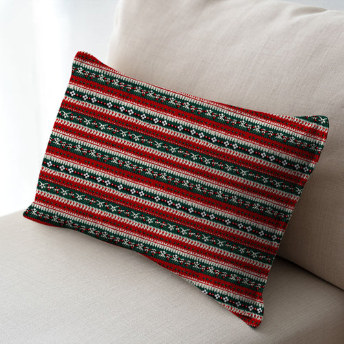 Christmas Sweater Red & Green Knit Fabric