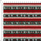 Christmas Sweater Red & Green Knit Fabric