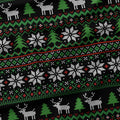Christmas Sweater Black Fabric