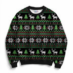 Christmas Sweater Black Fabric