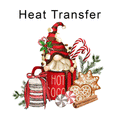 Christmas Treats Gnome Iron on Fabric Heat Transfer DTF-97