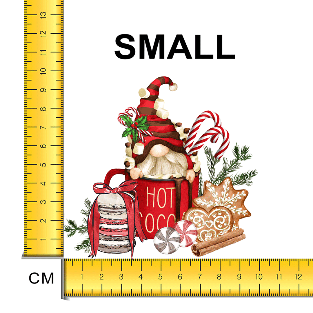 Christmas Treats Gnome Iron on Fabric Heat Transfer DTF-97