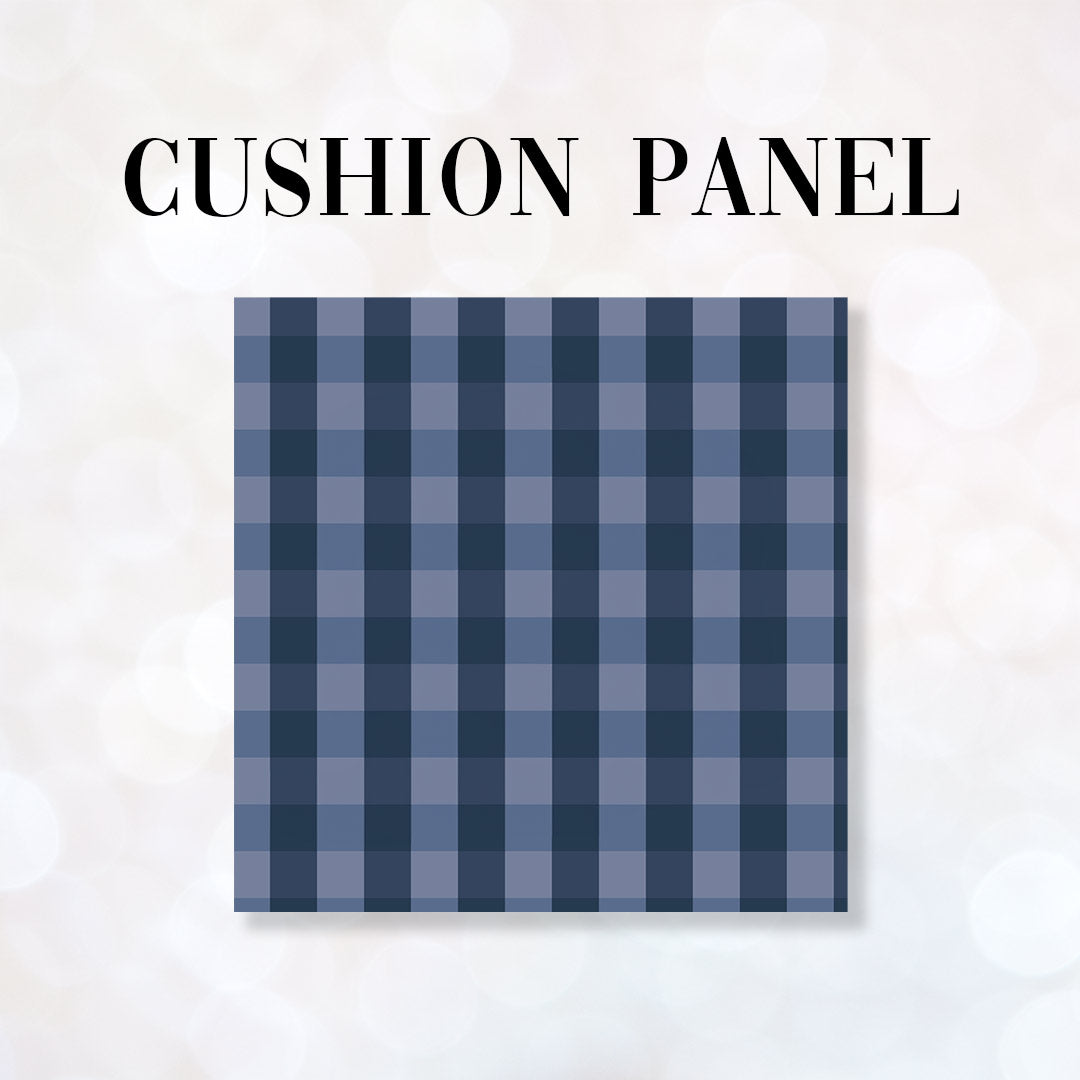 CUSHION CO-ORD Christmas Tree Blue Fabric Panel CP-1224