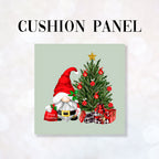 CUSHION Fabric Panel Christmas Tree Gnome CP-1225