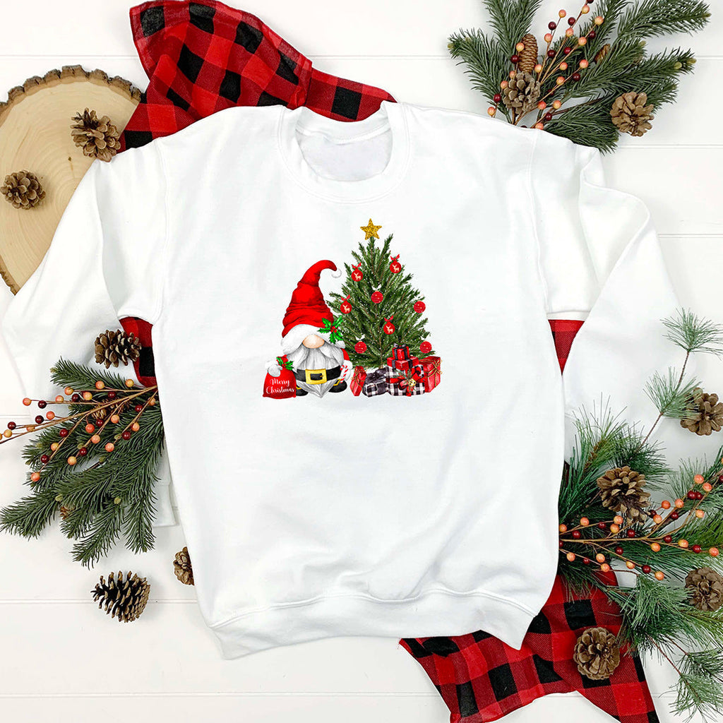 Christmas Tree Gnome Iron on Fabric Heat Transfer DTF-99
