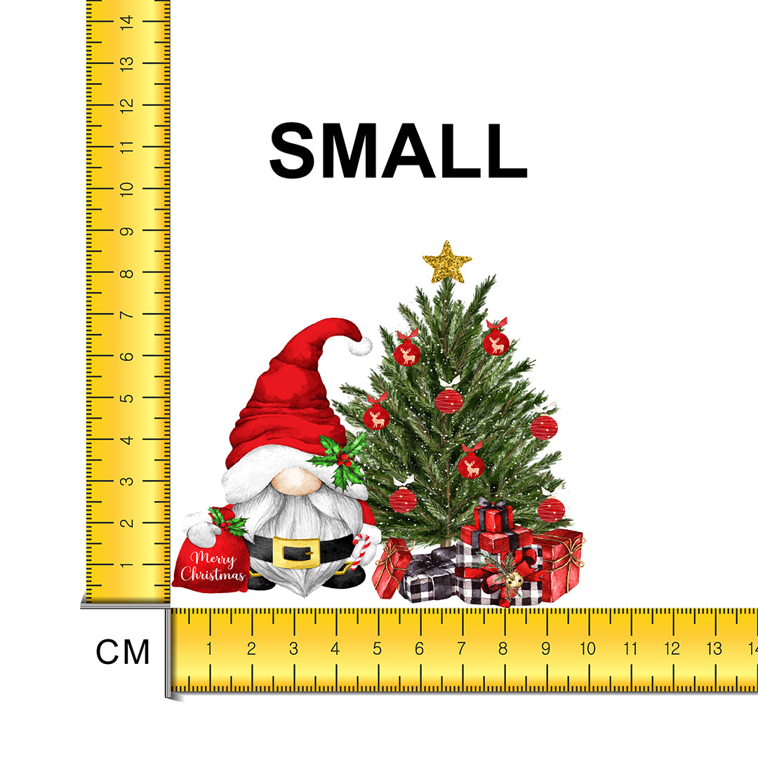 Christmas Tree Gnome Iron on Fabric Heat Transfer DTF-99