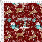Christmas Wonderland Red Fabric