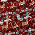 Christmas Wonderland Red Fabric