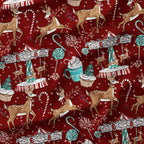 Christmas Wonderland Red Fabric