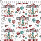 Christmas Wonderland White Fabric