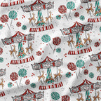 Christmas Wonderland White Fabric