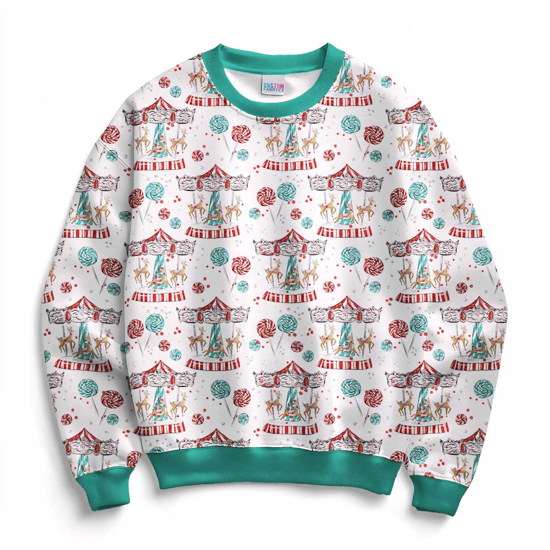 Christmas Wonderland White Fabric