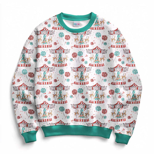 Christmas Wonderland White Fabric