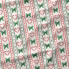 Christmas Candy Cane Coquette Fabric