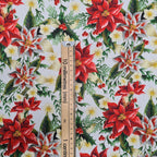 Christmas Poinsettia Fabric