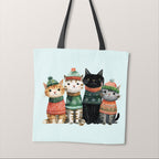 TOTE Panel Christmas Jumper Cats TP-831