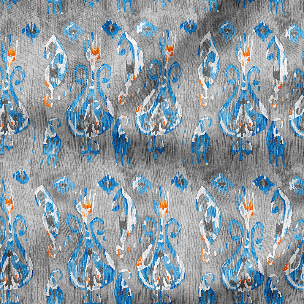 Cloudy Ikat Fabric