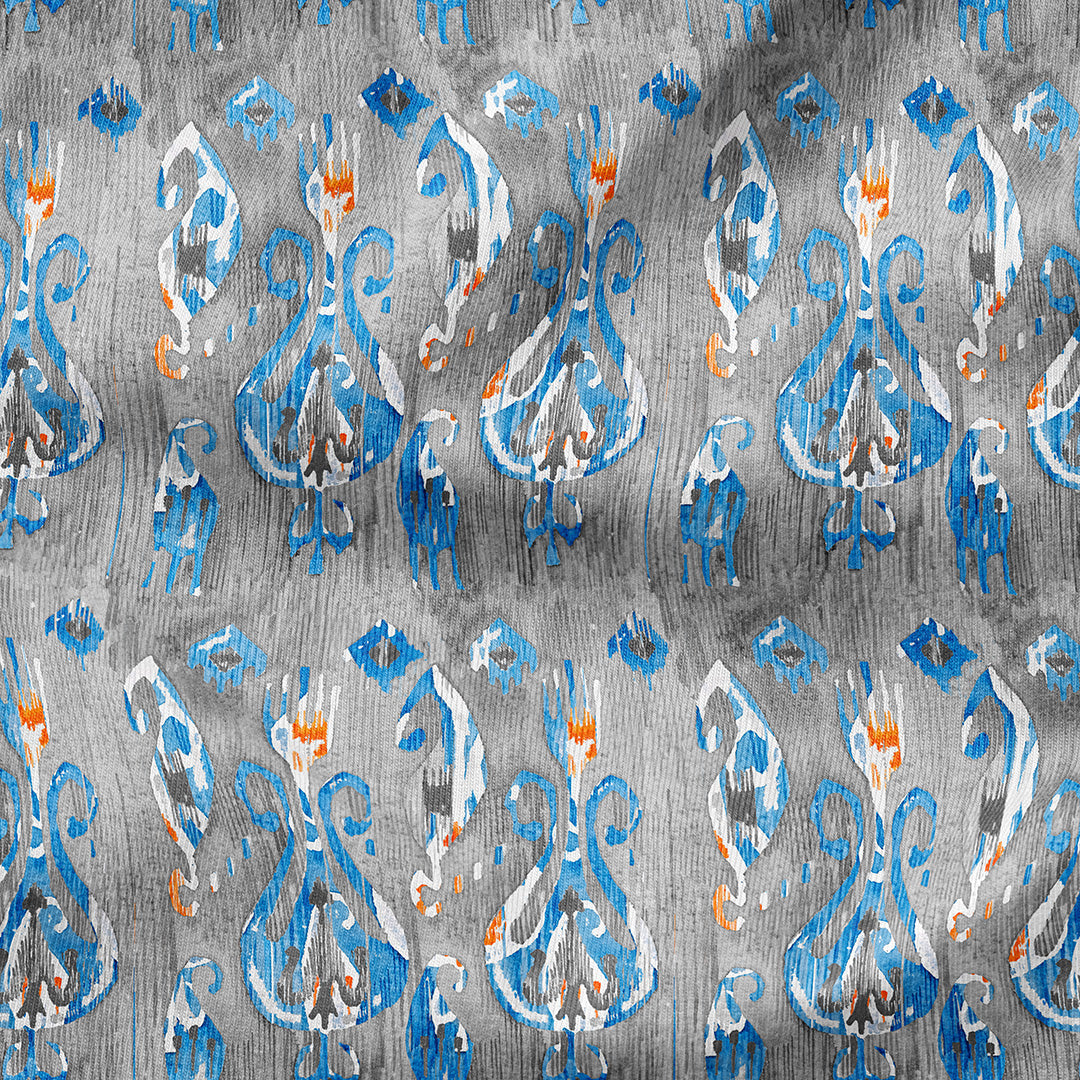 Cloudy Ikat Fabric