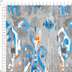 Cloudy Ikat Fabric