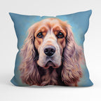 CUSHION Fabric Panel Cocker Spaniel Dog CP-1233