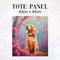 TOTE Cocker Spaniel Pastel Forest Fabric Bag Panel TP-129