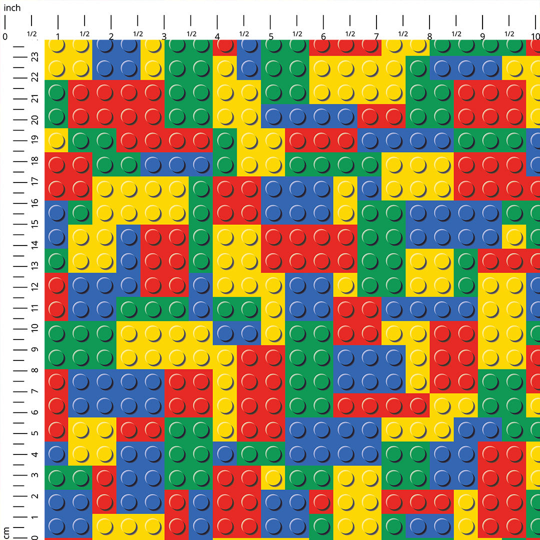 Colourful Blocks Fabric