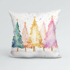 CUSHION Panel Colourful Christmas Trees 3 CP-793