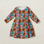 Colourful Gingerbread Man Fabric