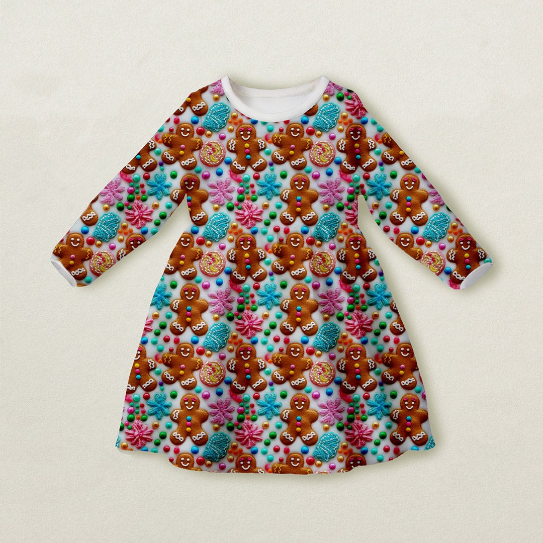 Colourful Gingerbread Man Fabric