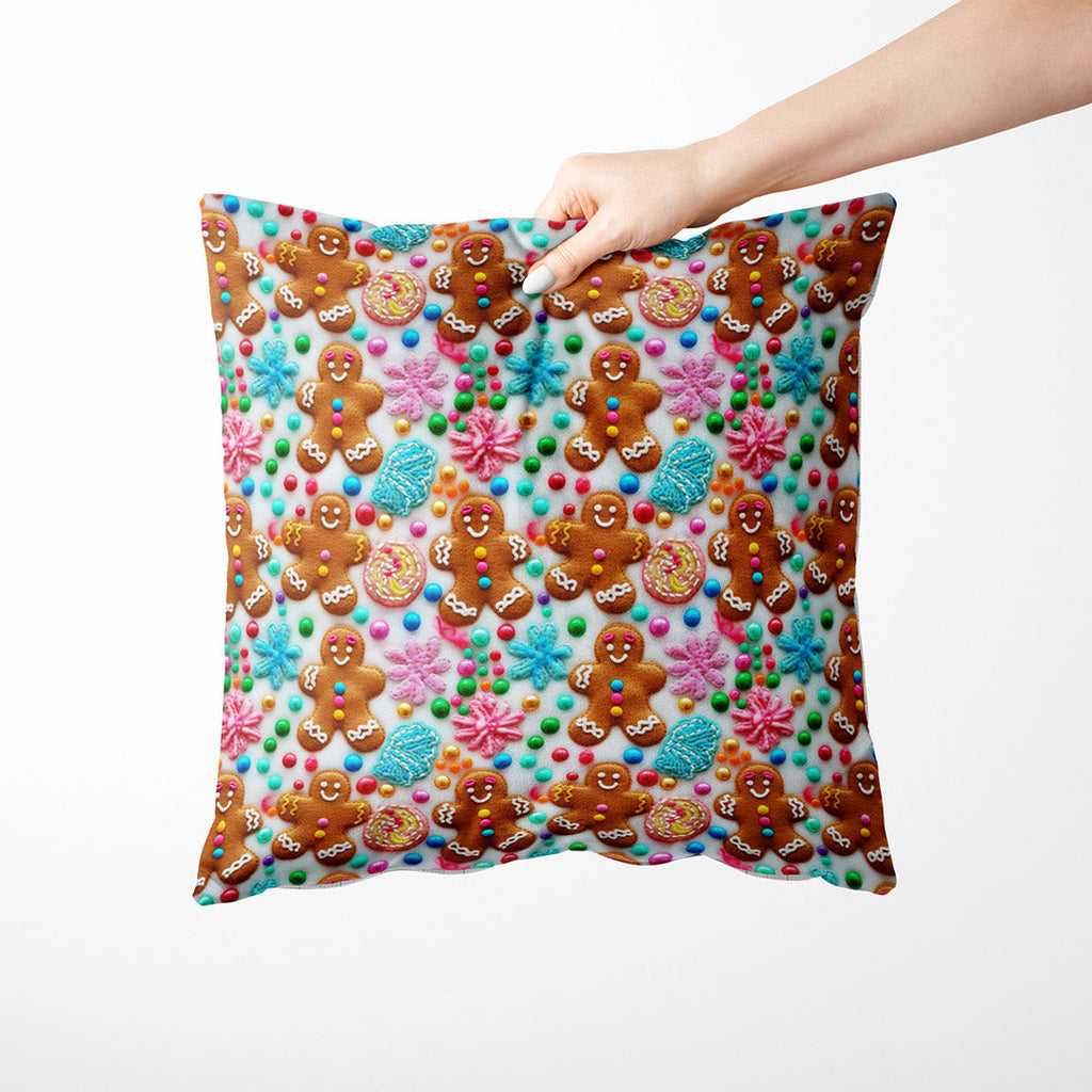 Colourful Gingerbread Man Fabric