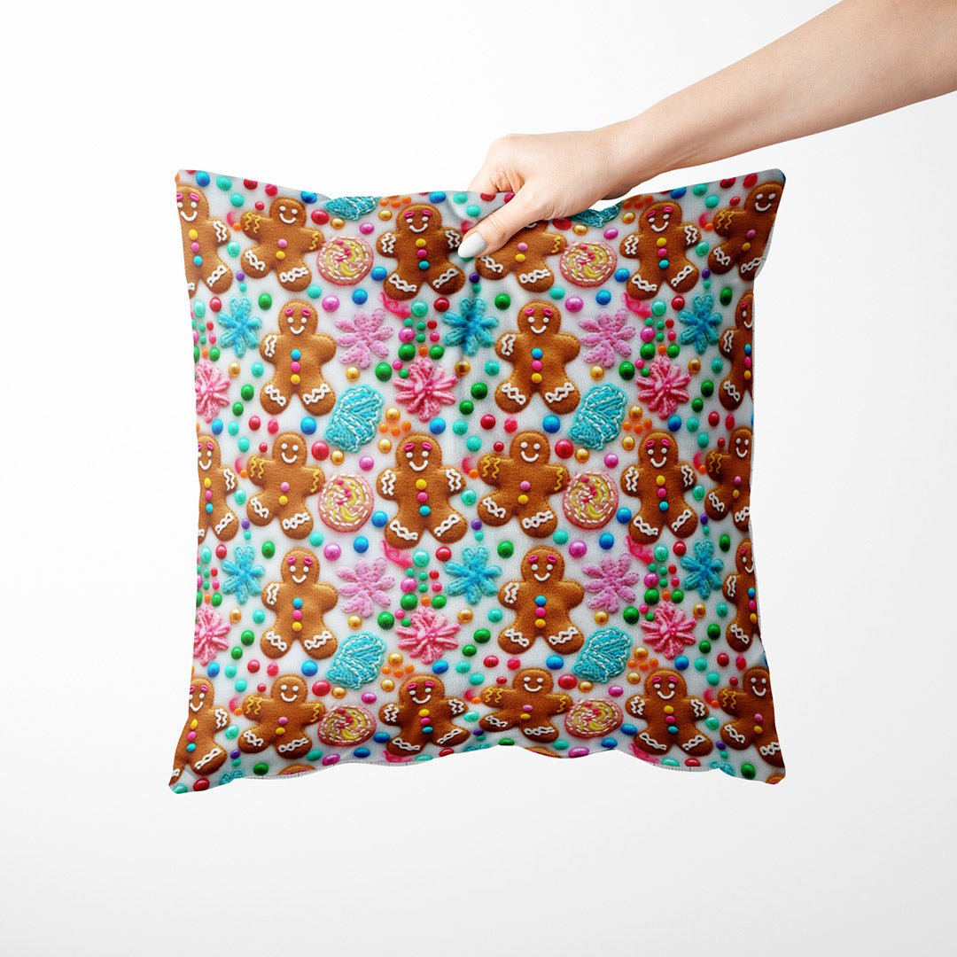 Colourful Gingerbread Man Fabric