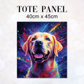 TOTE Colourful Labrador Fabric Bag Panel TP-130