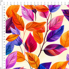 Colourful Leaves Fabric