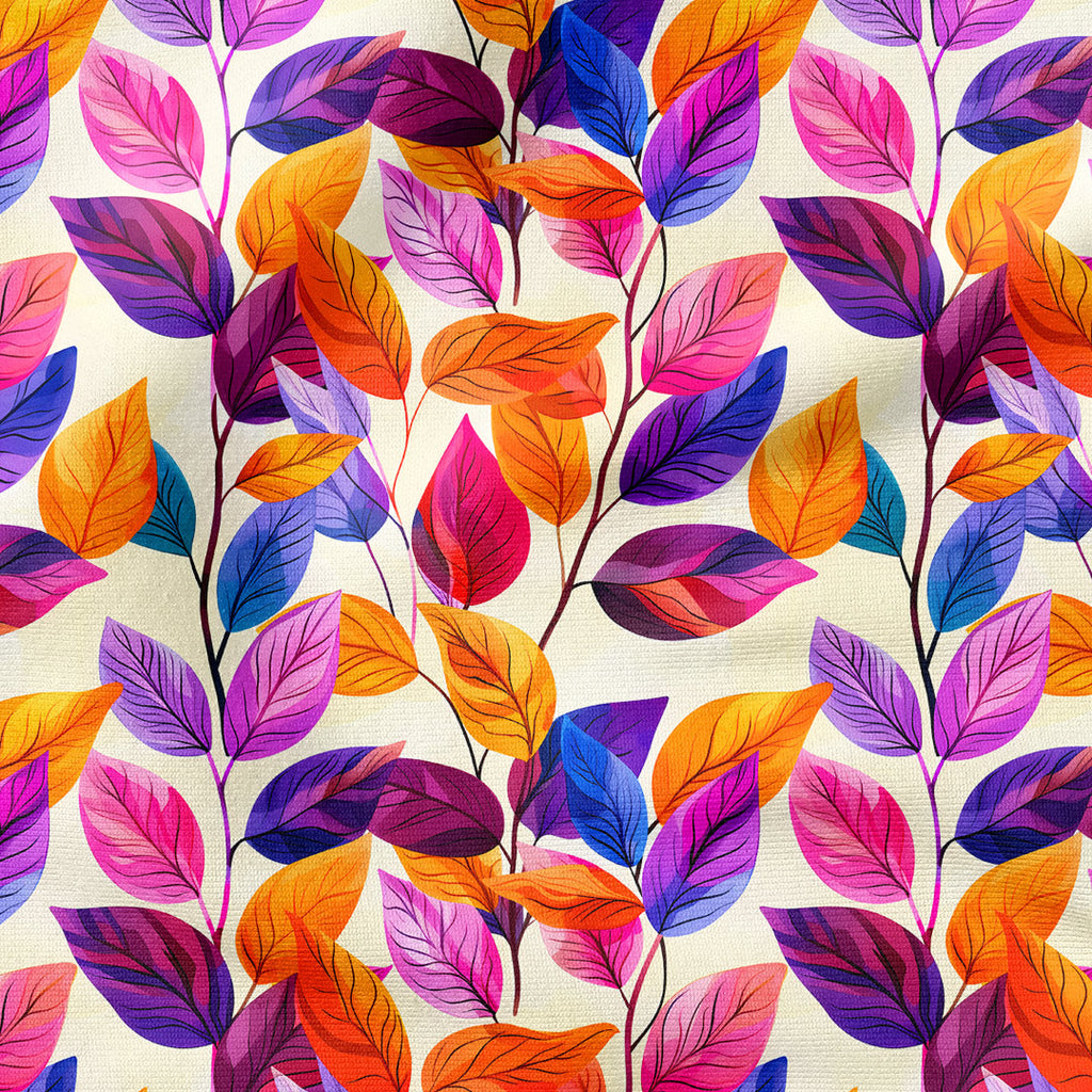 Colourful Leaves Fabric