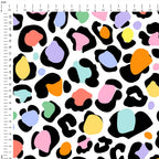 Colourful Leopard Spots Fabric