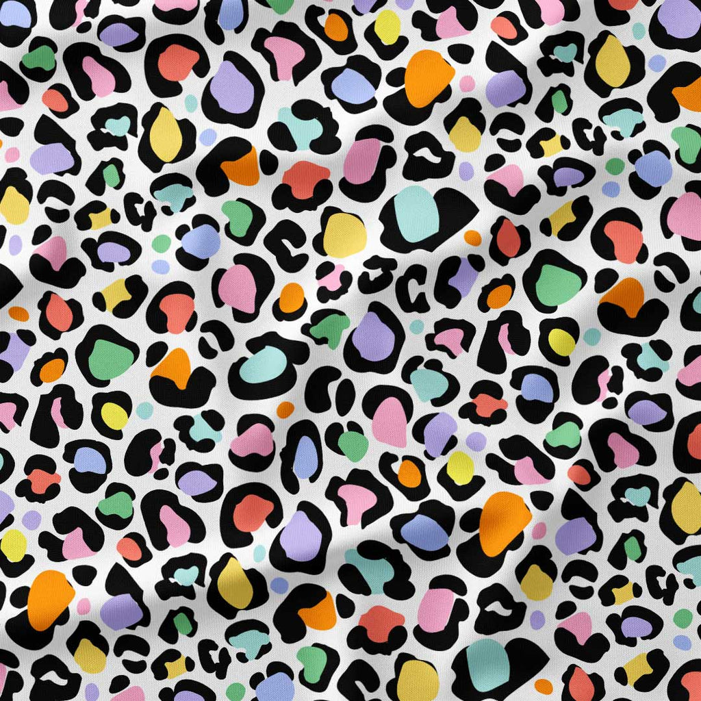 Colourful Leopard Spots Fabric