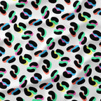 Colourful Modern Leopard Spots Fabric