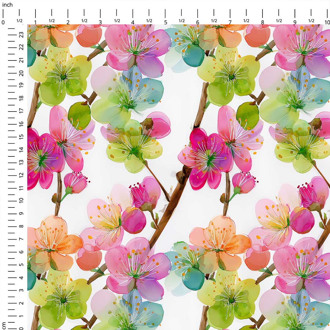 Plum Blossom Fabric