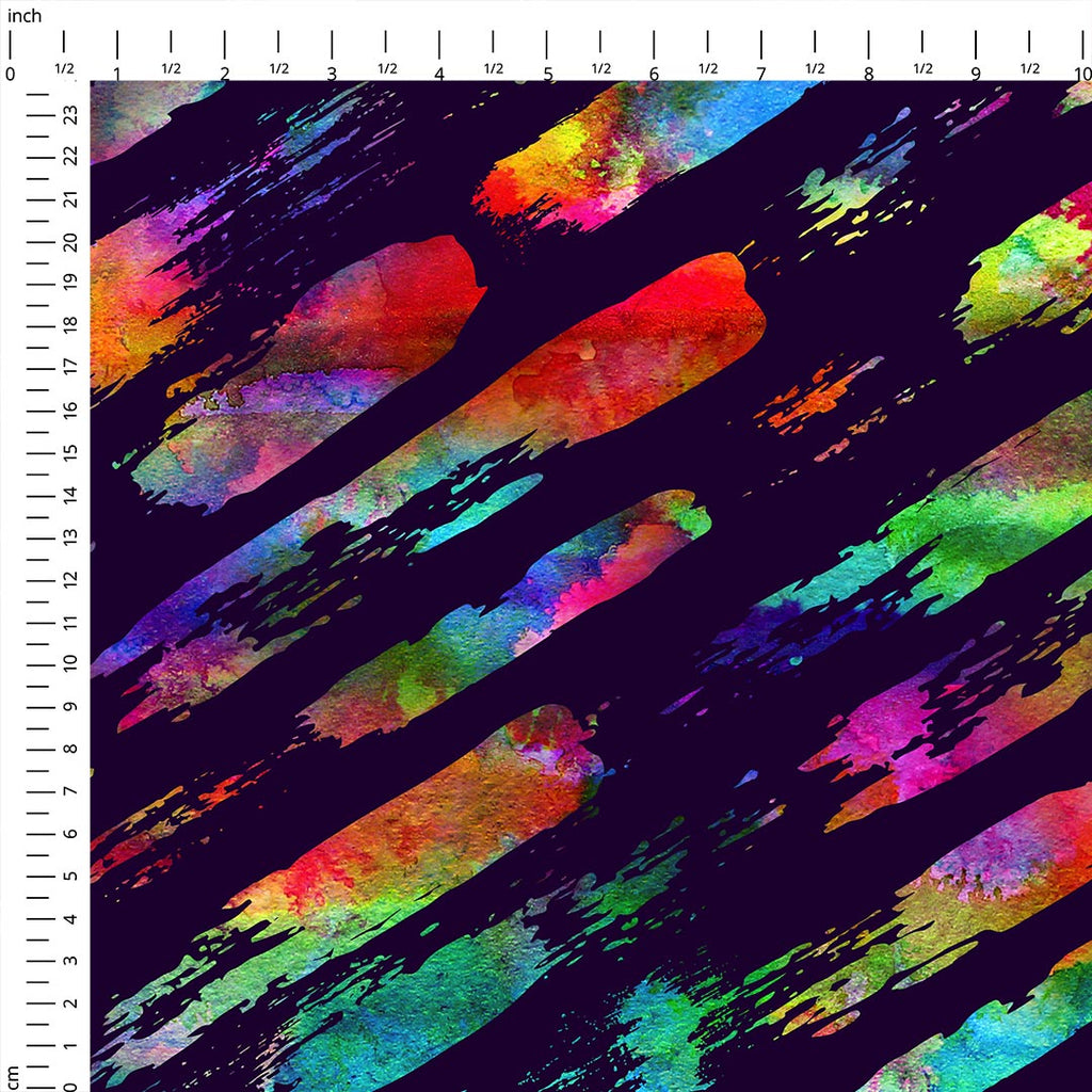 Colourful Strokes Fabric