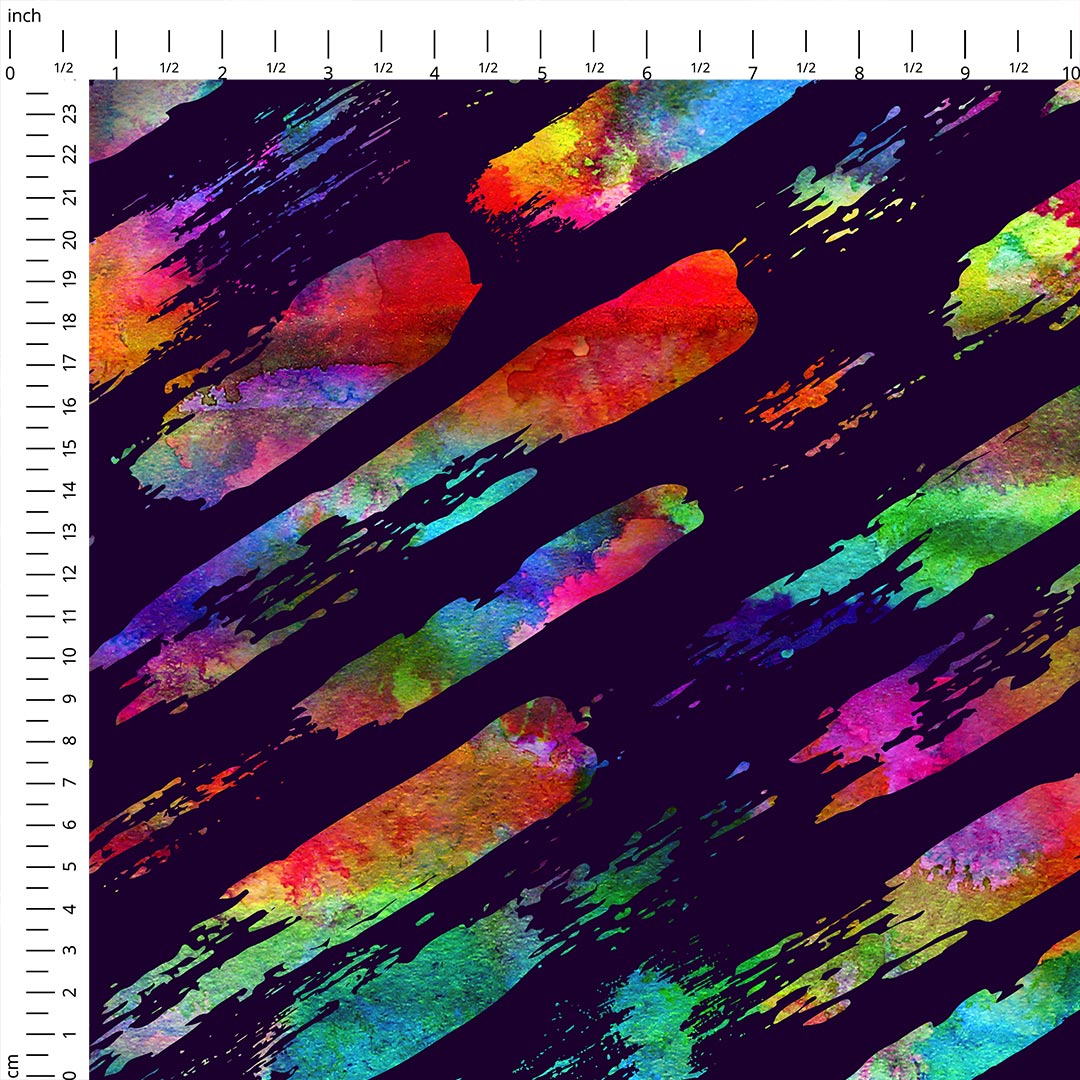 Colourful Strokes Fabric