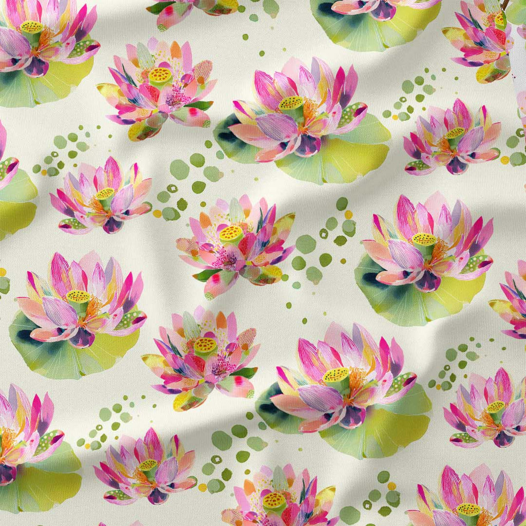 Water Lillies Cream Fabric