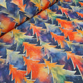 Colourful Christmas Trees Fabric