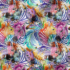 Colourful Zebra Fabric