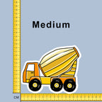 Concrete Mixer Iron on fabric heat transfer DTF-55