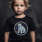 Constellation Bear White Outlines Iron on Fabric Heat Transfer DTF-129