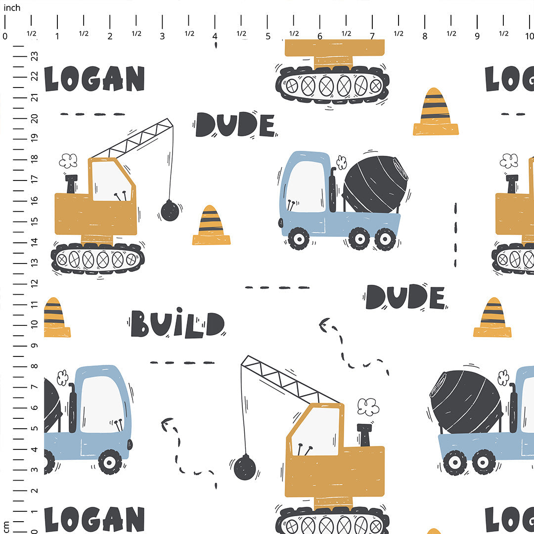 Personalised Construction Site Fabric